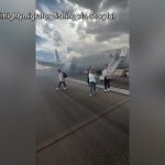 Passengers forced to evacuate American Airlines flight on runway due to tire issue: company